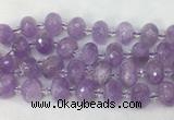 RBBS38 15 inches 13*18mm faceted rondelle lavender amethyst beads wholesale RBBS38 15 inches 13*18mm faceted rondelle lavender amethyst beads wholesale