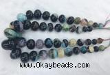 RBBS47 15 inches 8*12mm - 20*30mm rondelle agate beads wholesale RBBS47 15 inches 8*12mm - 20*30mm rondelle agate beads wholesale