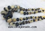 RBBS50 15 inches 8*12mm - 20*30mm rondelle agate beads wholesale