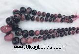 RBBS53 15 inches 6*10mm - 18*25mm rondelle agate beads wholesale