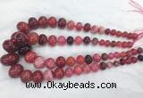 RBBS56 15 inches 8*12mm - 20*30mm rondelle agate beads wholesale RBBS56 15 inches 8*12mm - 20*30mm rondelle agate beads wholesale