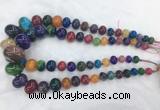 RBBS61 15 inches 8*12mm - 20*30mm rondelle agate beads wholesale