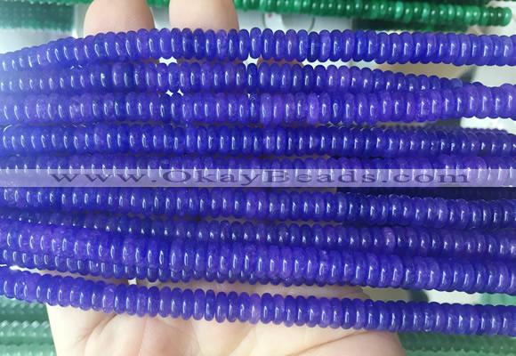 RBBS72 15 inches 2*6mm rondelle candy jade gemstone beads wholesale