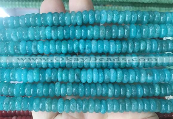 RBBS75 15 inches 3*8mm rondelle candy jade gemstone beads wholesale