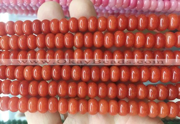 RBBS78 15 inches 5*8mm rondelle candy jade gemstone beads wholesale