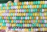 RBBS86 15 inches 5*8mm rondelle candy jade gemstone beads wholesale RBBS86 15 inches 5*8mm rondelle candy jade gemstone beads wholesale