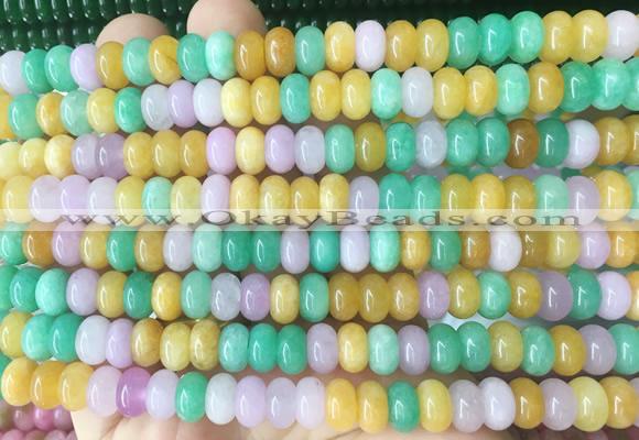 RBBS86 15 inches 5*8mm rondelle candy jade gemstone beads wholesale