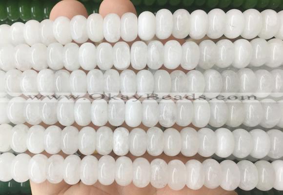 RBBS92 15 inches 6*10mm rondelle candy jade gemstone beads wholesale