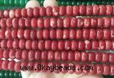 RBBS95 15 inches 6*10mm rondelle candy jade gemstone beads wholesale