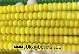 RBBS96 15 inches 6*10mm rondelle candy jade gemstone beads wholesale