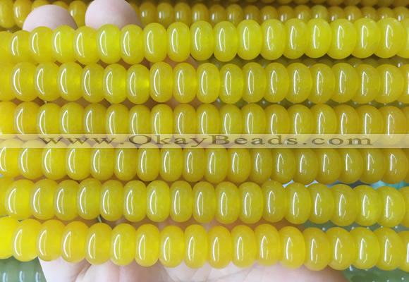 RBBS97 15 inches 6*10mm rondelle candy jade gemstone beads wholesale