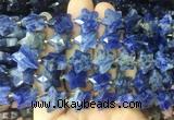 RGBS63 15 inches 14mm faceted star sodalite beads wholesale