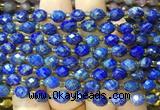 RIBS51 15 inches 6*8mm faceted rice Lapis lazuli beads wholesale