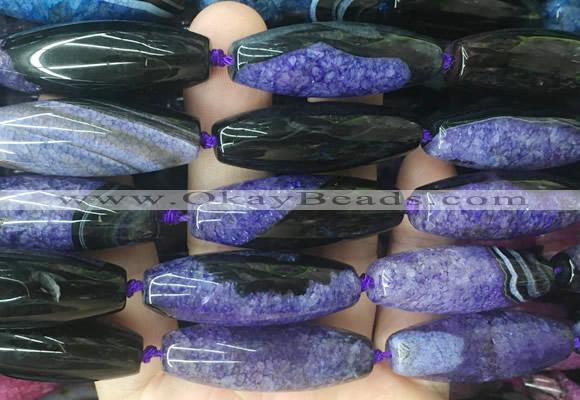 RIBS90 15 inches 13*40mm rice agate gemstone beads wholesale