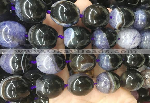 RIBS96 15 inches 17*19mm rice Agate gemstone beads wholesale