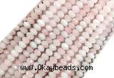 RQBS01 15 inches 4*6mm faceted rondelle rose quartz beads