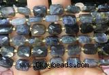 RTBS11 15 inches 8*10mm faceted rectangle iolite beads wholesale