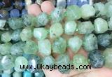 RUBS05 15 inches 12*16mm - 13*18mm faceted nuggets prehnite beads