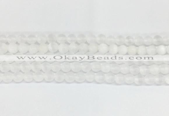 SEBS01 15 inches 6mm round selenite gemstone beads wholesale
