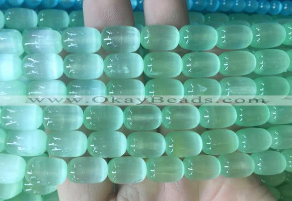 SEBS110 15 inches 8*12mm drum selenite gemstone beads wholesale