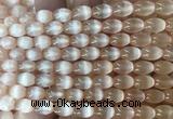 SEBS123 15 inches 6*9mm rice selenite gemstone beads wholesale