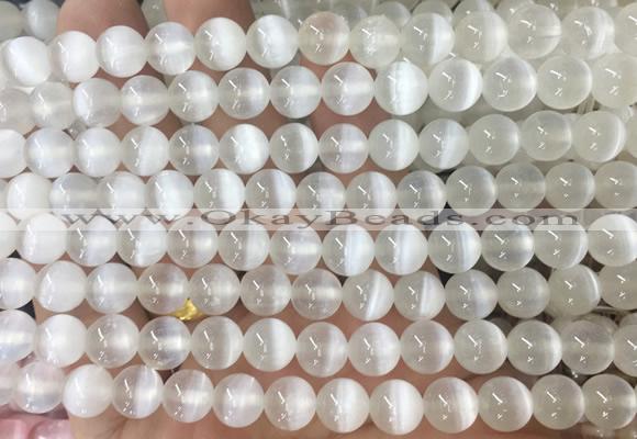 SEBS135 15 inches 6mm round selenite gemstone beads wholesale