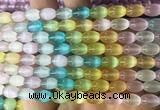 SEBS143 15 inches 6*9mm rice colorful selenite gemstone beads wholesale