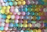 SEBS50 15 inches 6mm round selenite beads wholesale
