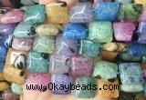 SRBS27 15 inches 18*18mm square Agate gemstone beads wholesale