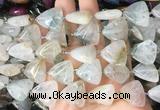 TABS02 15 inches 20*20mm triangle Agate gemstone beads wholesale TABS02 15 inches 20*20mm triangle Agate gemstone beads wholesale