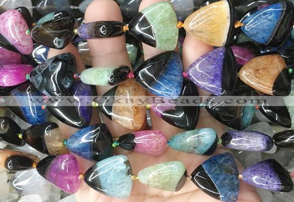 TABS04 15 inches 20*20mm triangle Agate gemstone beads wholesale