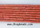TBBS01 15 inches 4*13mm tube synthetic sea sediment jasper beads