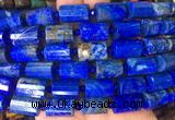 TBBS102 15 inches 10*14mm faceted tube lapis lazuli gemstone beads