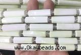 TBBS112 15 inches 8*20mm - 8*35mm faceted tube lemon turquoise beads wholesale TBBS112 15 inches 8*20mm - 8*35mm faceted tube lemon turquoise beads wholesale