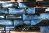 TBBS119 15 inches 13*40mm tube agate gemstone beads wholesale TBBS119 15 inches 13*40mm tube agate gemstone beads wholesale