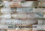 TBBS124 15 inches 13*40mm tube agate gemstone beads wholesale TBBS124 15 inches 13*40mm tube agate gemstone beads wholesale