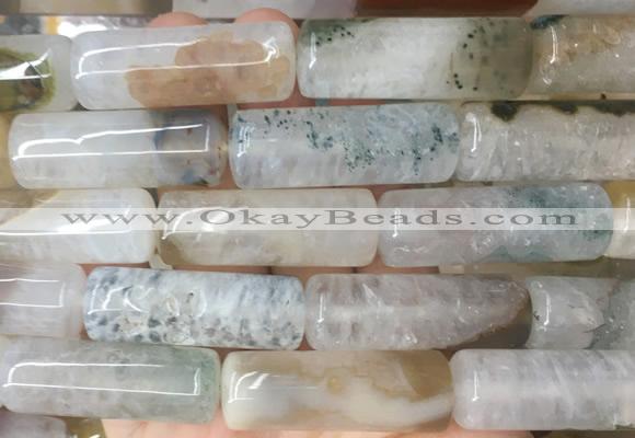 TBBS124 15 inches 13*40mm tube agate gemstone beads wholesale