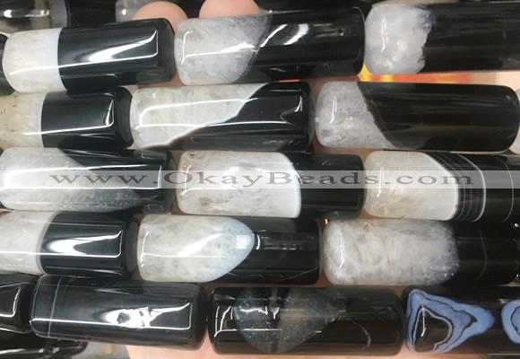TBBS126 15 inches 13*40mm tube agate gemstone beads wholesale