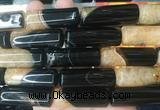 TBBS128 15 inches 13*40mm tube agate gemstone beads wholesale TBBS128 15 inches 13*40mm tube agate gemstone beads wholesale