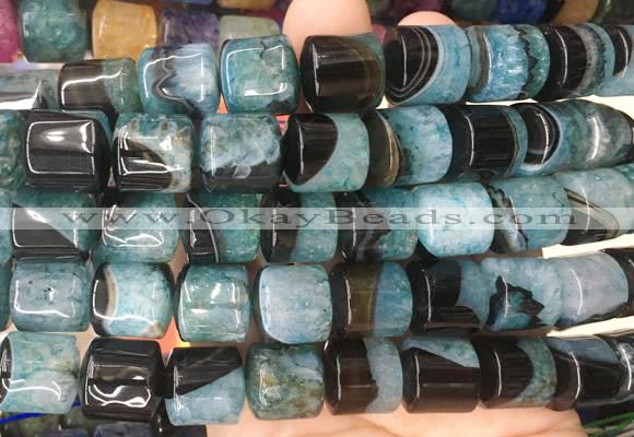 TBBS141 15 inches 13*14mm tube agate gemstone beads wholesale
