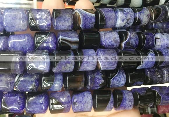 TBBS143 15 inches 13*14mm tube agate gemstone beads wholesale