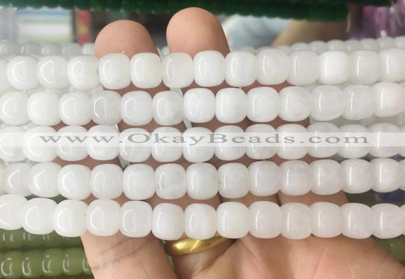 TBBS152 15 inches 7*8mm tube candy jade gemstone beads wholesale