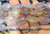 TRBS114 15 inches 13*18mm flat teardrop Fluorite beads wholesale TRBS114 15 inches 13*18mm flat teardrop Fluorite beads wholesale