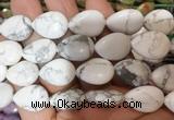 TRBS121 15 inches 13*18mm flat teardrop White howlite beads wholesale TRBS121 15 inches 13*18mm flat teardrop White howlite beads wholesale