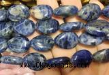 TRBS124 15 inches 13*18mm flat teardrop Sodalite beads wholesale TRBS124 15 inches 13*18mm flat teardrop Sodalite beads wholesale