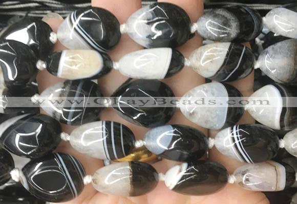 TRBS131 15 inches 15*20mm teardrop Agate gemstone beads wholesale
