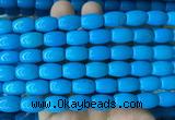 WBBS09 15 inches 10*14mm rice howlite turquoise gemstone beads wholesale