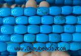 WBBS10 15 inches 12*16mm rice howlite turquoise gemstone beads wholesale