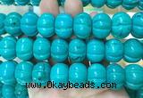 WBBS19 15 inches 14*20mm pumpkin howlite turquoise gemstone beads wholesale WBBS19 15 inches 14*20mm pumpkin howlite turquoise gemstone beads wholesale