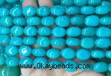 WBBS24 15 inches 11*14mm oval howlite turquoise gemstone beads wholesale